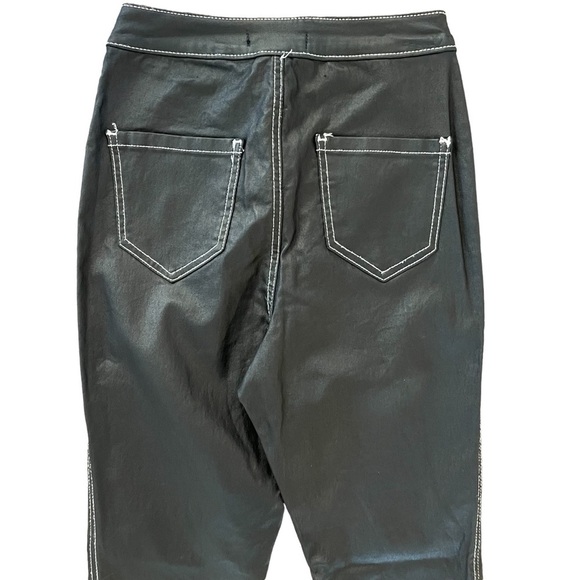 Missguided High Waisted Coated Skinny Pants, Size 4 - Picture 4 of 7
